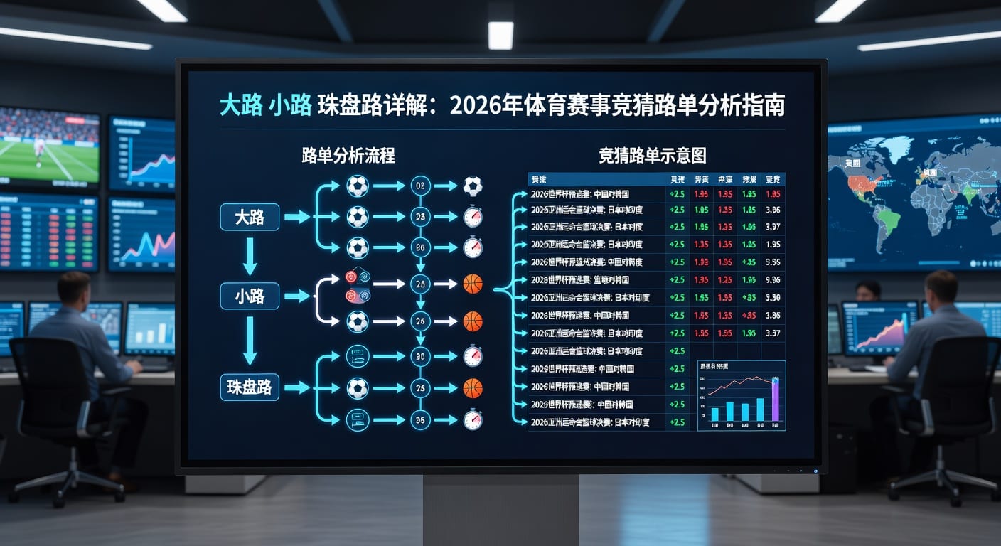 足球盘口解析：大路、小路、珠盘路，2026年世界杯投注必备指南