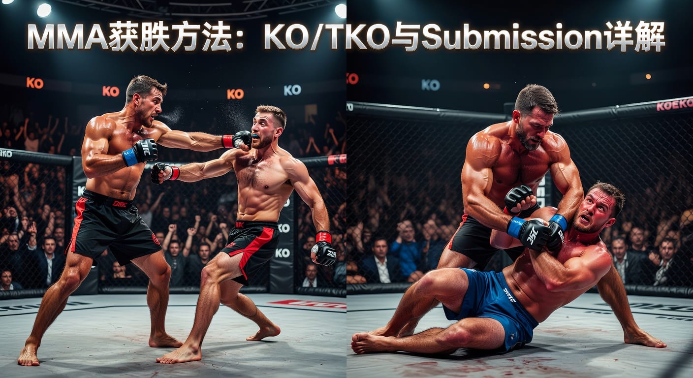 MMA方法 method of victory KO/TKO Submission：胜负拆解
