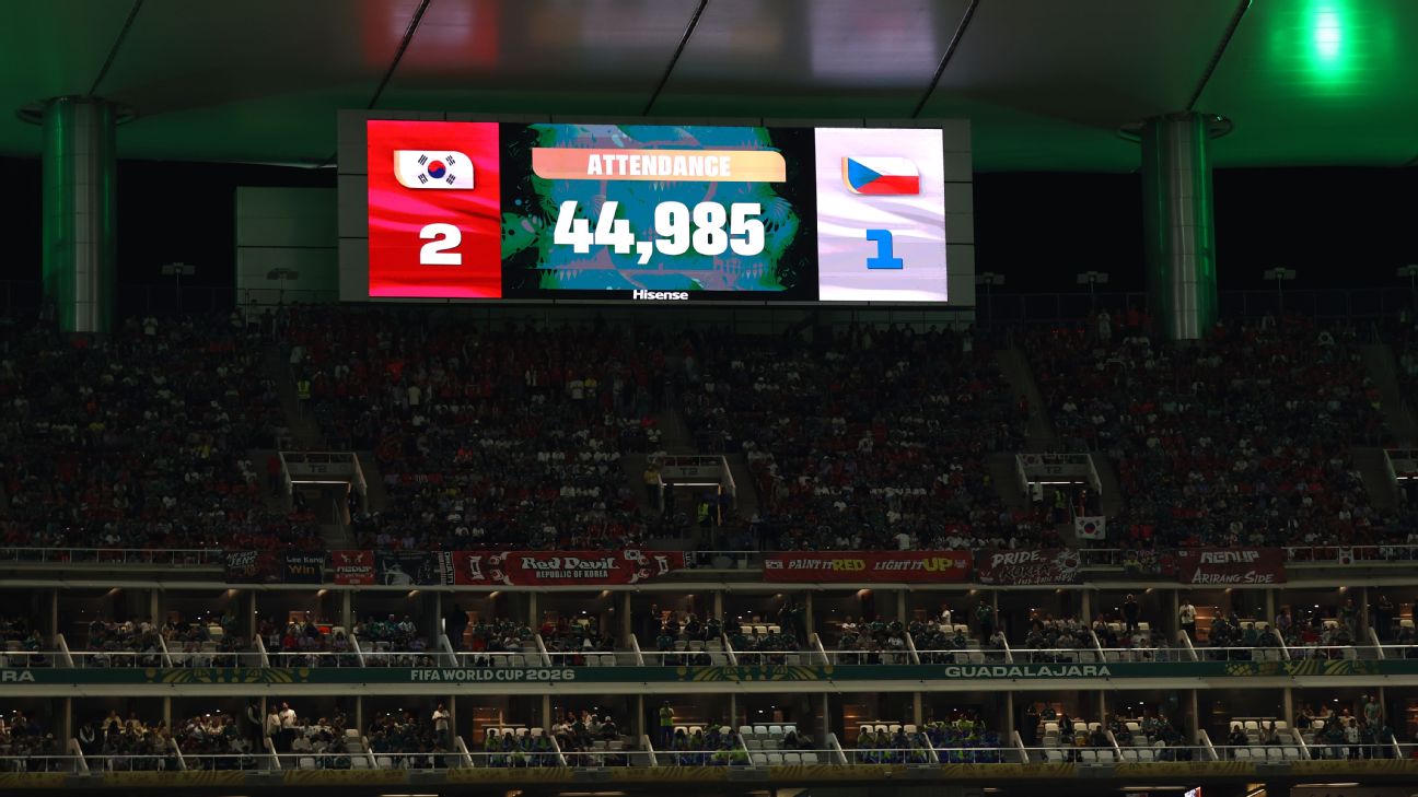 FIFA为韩国对捷克上座率辩护，4.4万官方数据遭质疑